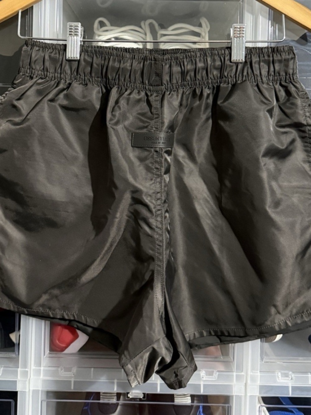 Fear of God Essentials Men's Black Athletic Shorts Drawstring Size S